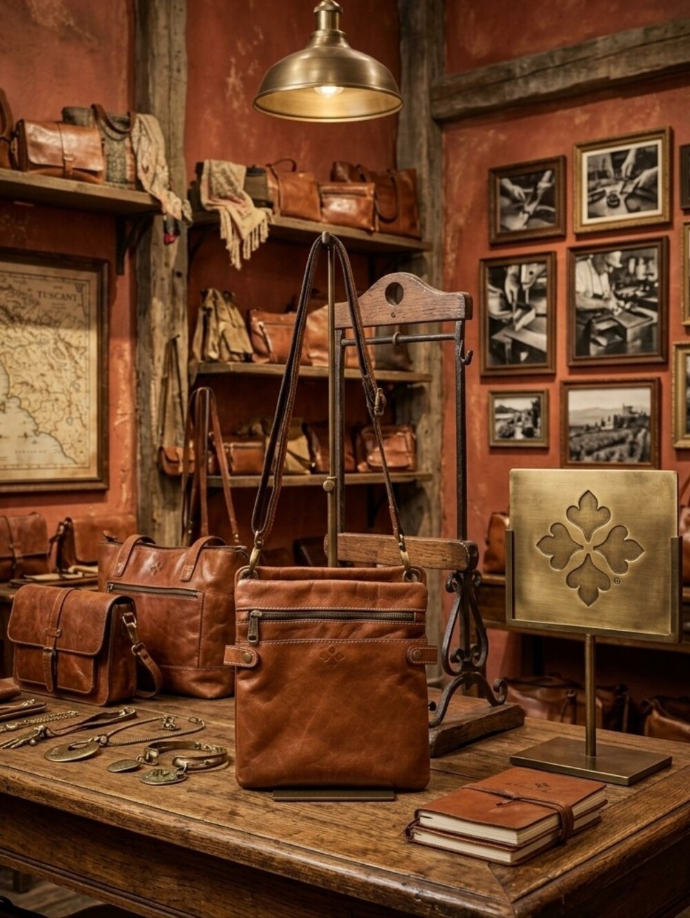 Patricia Nash Vintage Leather Messenger Bag - Picture 9 of 11